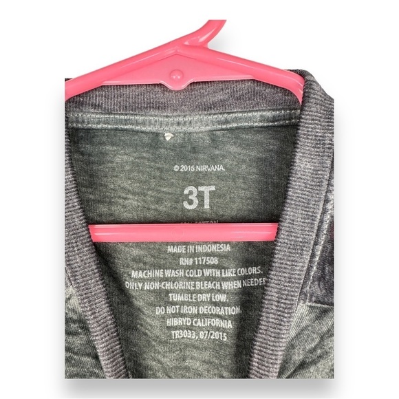 Nirvana Boy’s Graphic Long Sleeve Shirt Size 3T - Picture 8 of 9